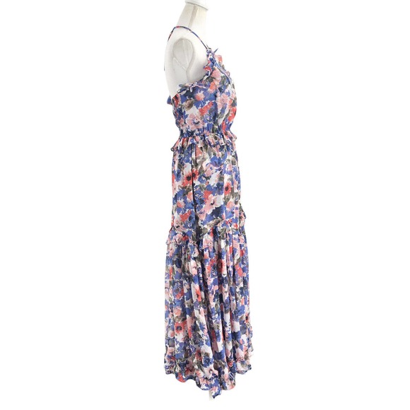 🚨Misa Los Angeles X Revolve NEW Womens Size Large Dallin Dress Tie Dye Floral - Picture 5 of 12